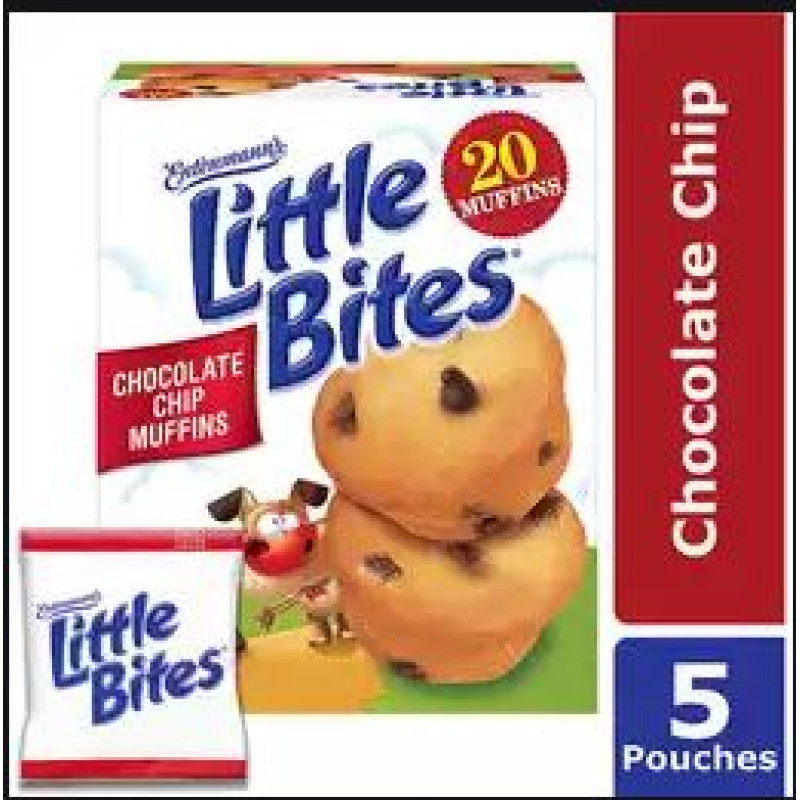 Entenmann's Little Bites Chocolate Chip Muffins 5 pouches Entenmann's Little Bites Chocolate Chip Muffins 5 pouches