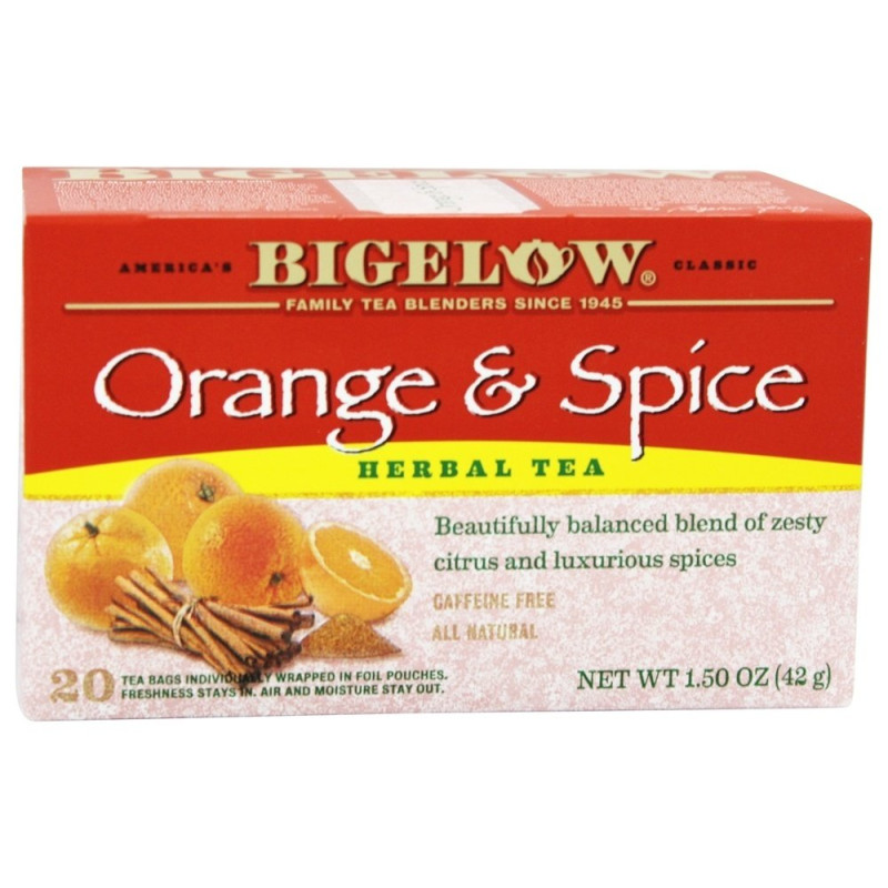 Bigelow Herbal Tea Bags - Orange & Spice Bigelow Herbal Tea Bags - Orange & Spice
