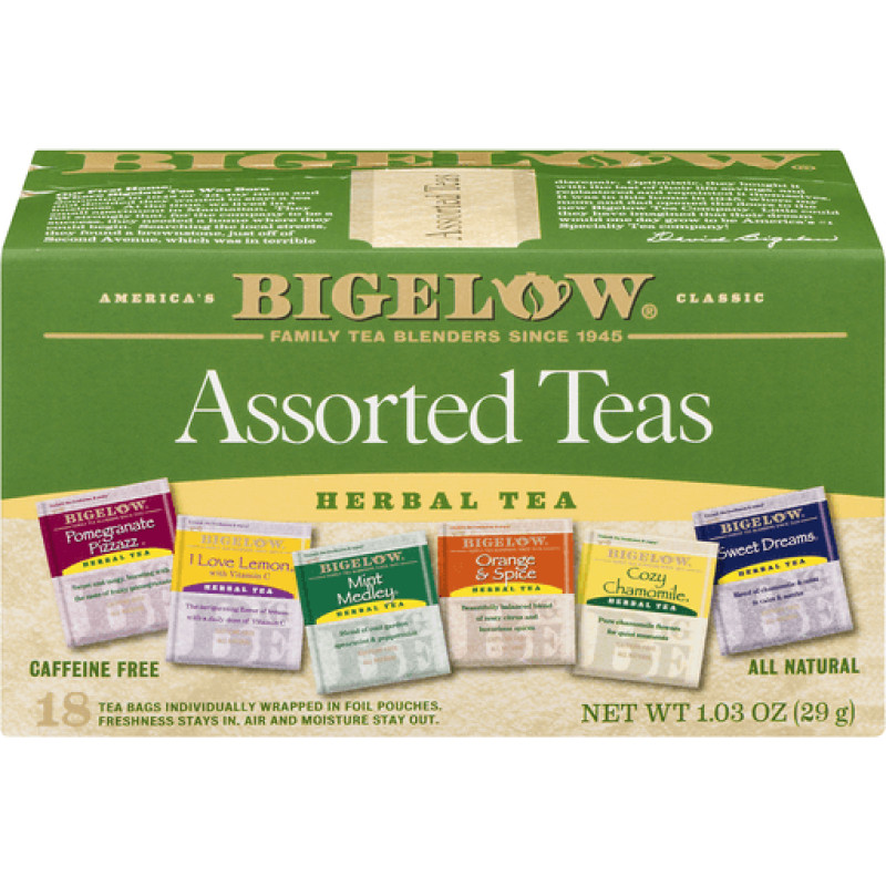 Bigelow Herbal Tea Bags - Assorted Caffeine Free Bigelow Herbal Tea Bags - Assorted Caffeine Free