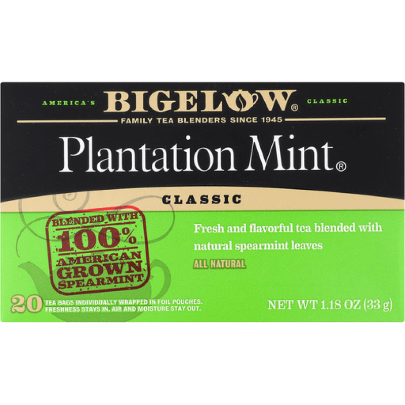Bigelow Tea Bags - Plantation Mint Bigelow Tea Bags - Plantation Mint