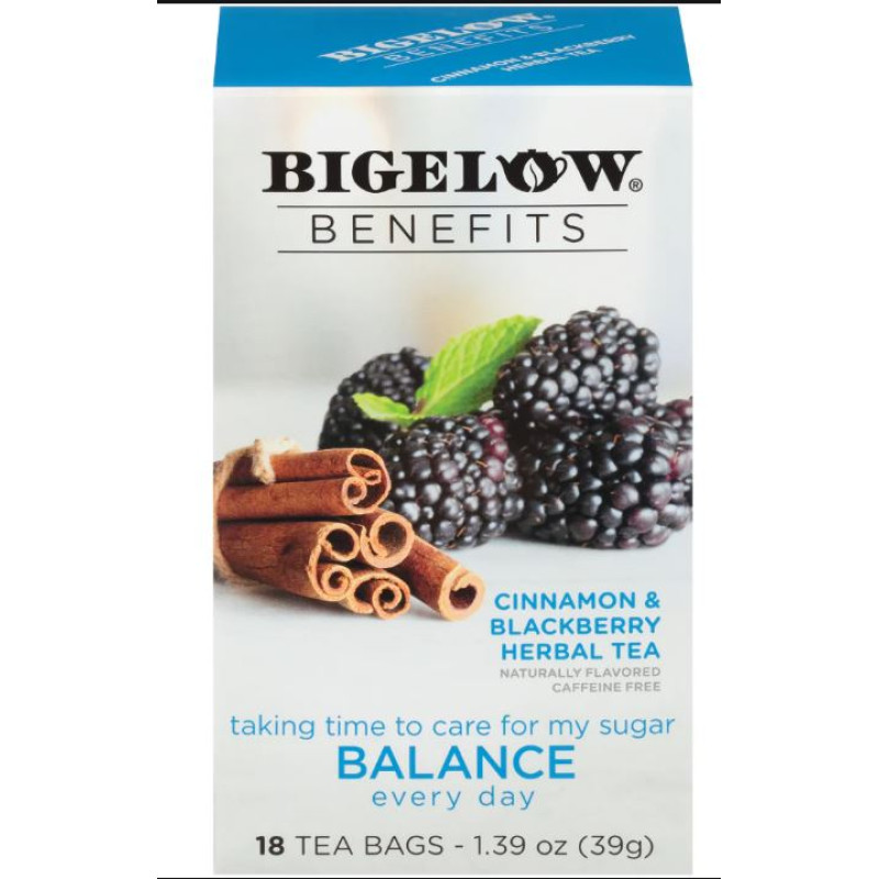 Bigelow Benefits Cinnamon and Blackberry Herbal Tea Bigelow Benefits Cinnamon and Blackberry Herbal Tea