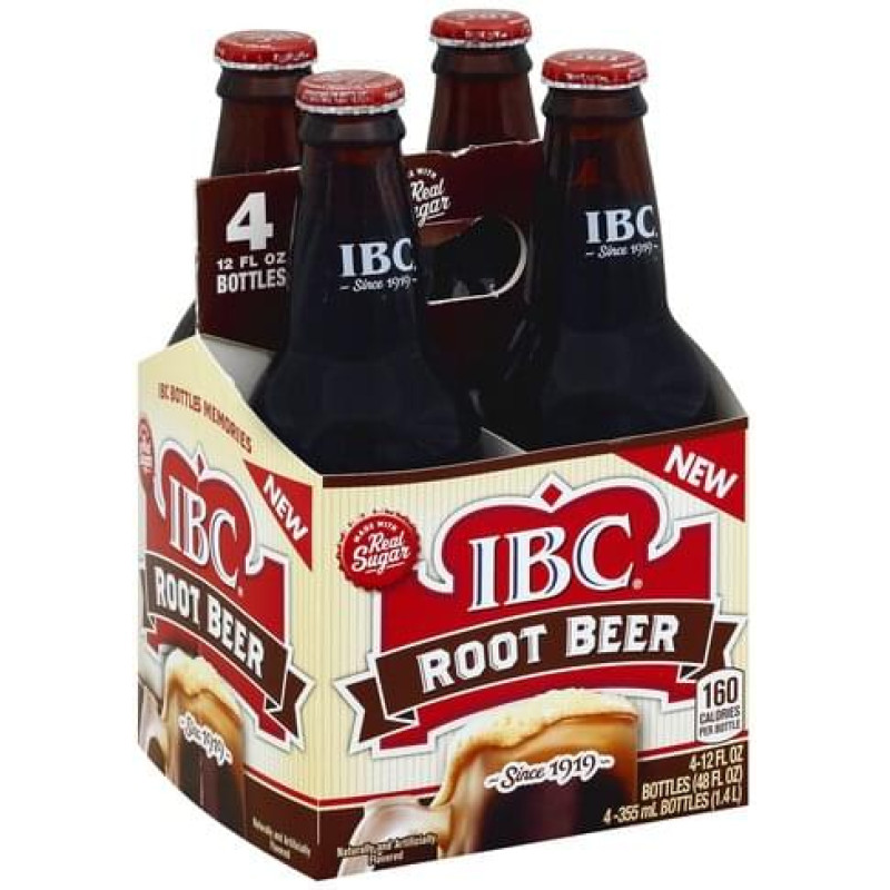 IBC Root Beer Made with Sugar - Single Glass Bottle IBC Root Beer Made with Sugar - Single Glass Bottle