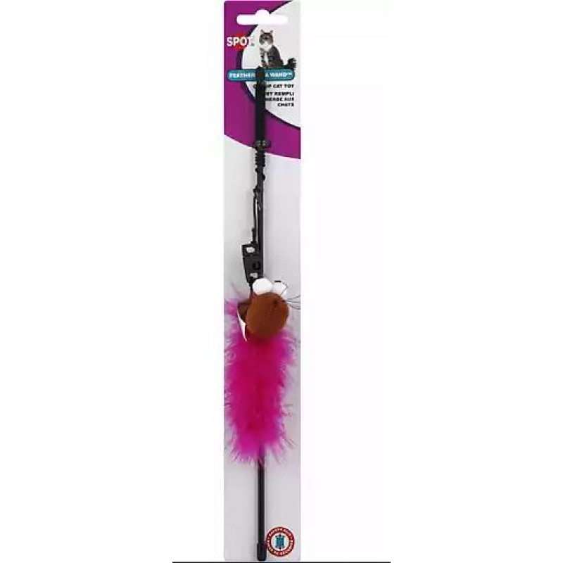 Ethical Products Inc. Feather Boa Toy W/ Wand And Catnip Ethical Products Inc. Feather Boa Toy W/ Wand And Catnip