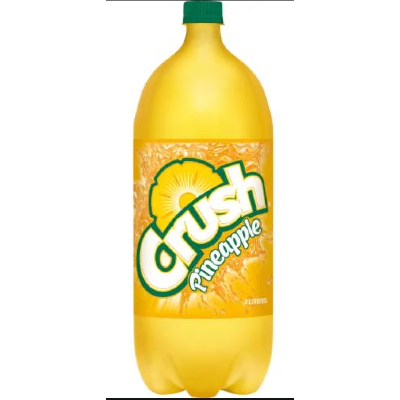 Crush Pineapple Soda - 2 Liter Bottle Crush Pineapple Soda - 2 Liter Bottle