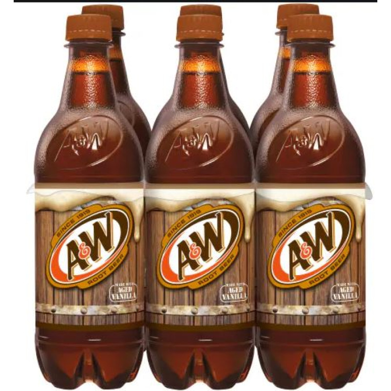 A&W Products Root Beer - 6 Pack Bottles A&W Products Root Beer - 6 Pack Bottles