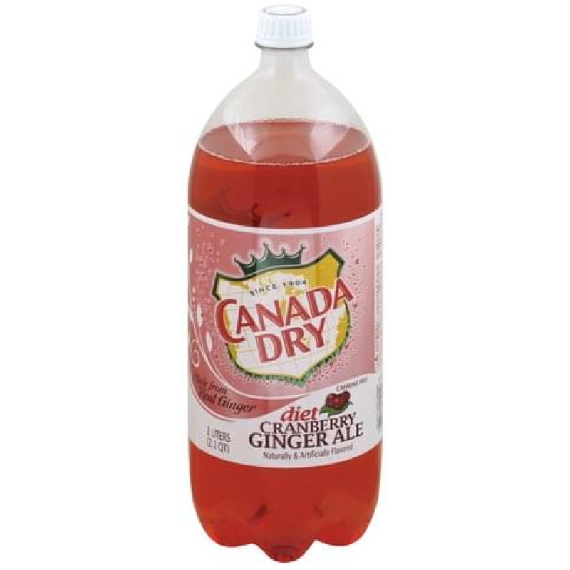 Canada Dry Diet Cranberry Ginger Ale - 2 Liter Bottle