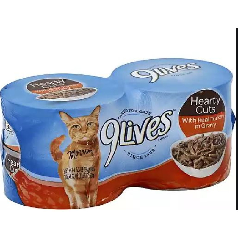 9Lives Cat Food - Shredded Turkey in Gravy 9Lives Cat Food - Shredded Turkey in Gravy