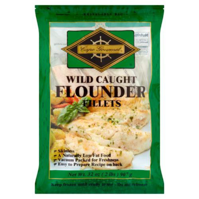 Cape Gourmet Flounder Fillets, Wild Caught Cape Gourmet Flounder Fillets, Wild Caught