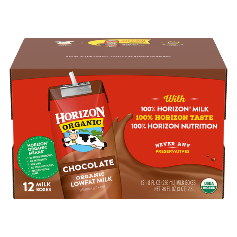 Horizon Organic Chocolate Lowfat Milk - 12 Pack Horizon Organic Chocolate Lowfat Milk - 12 Pack