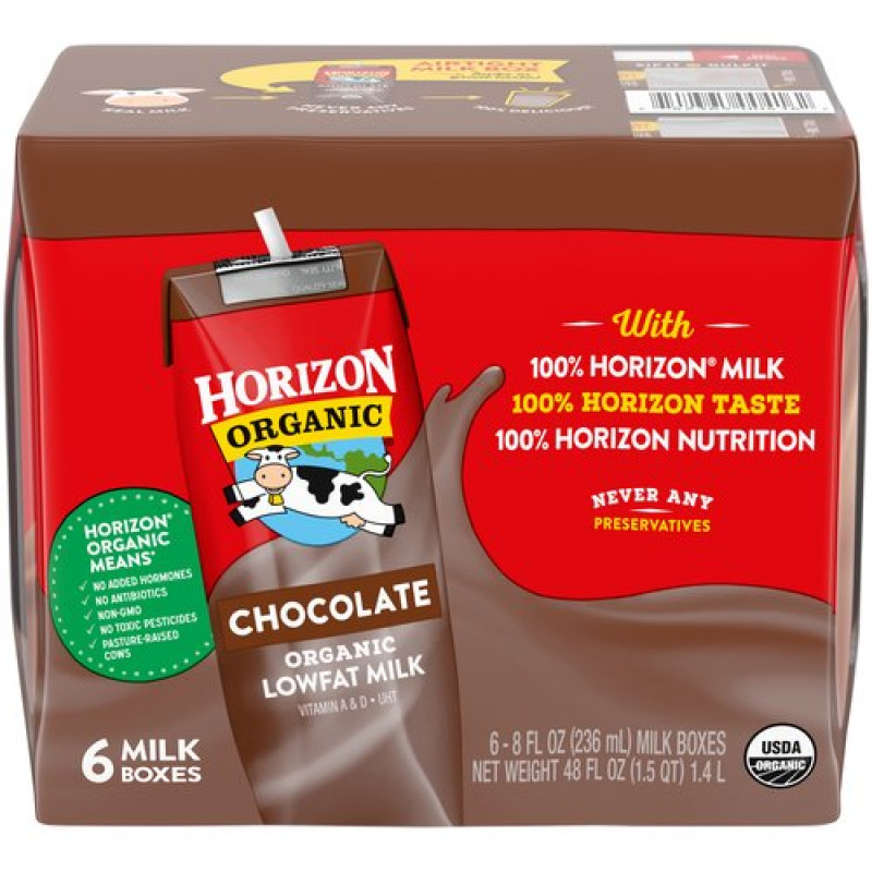 Horizon Organic Chocolate Lowfat Milk - 6 Pack Horizon Organic Chocolate Lowfat Milk - 6 Pack