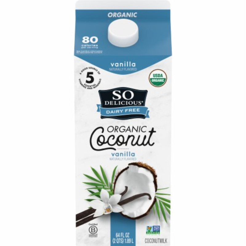 So Delicious Dairy Free Vanilla Organic Coconutmilk Beverage So Delicious Dairy Free Vanilla Organic Coconutmilk Beverage