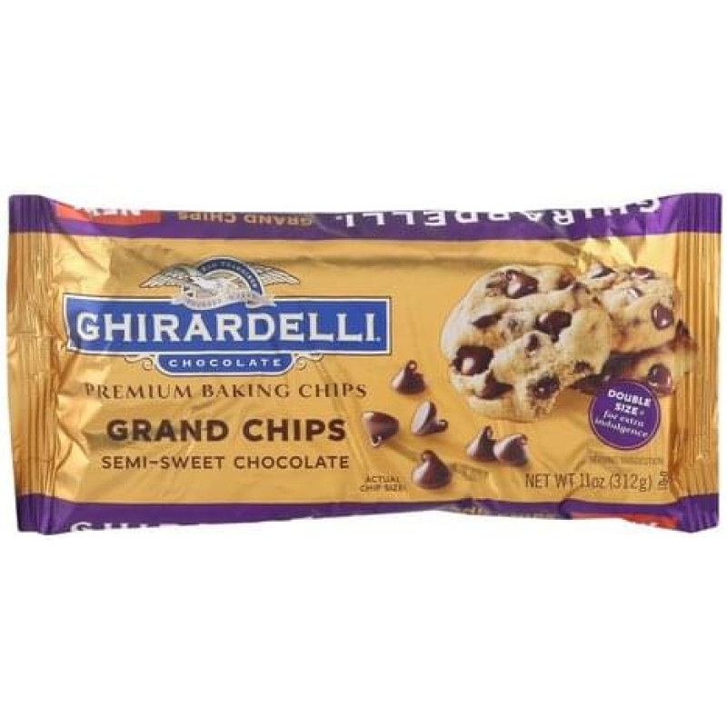 Ghirardelli Chocolate Grand Semi-Sweet Chocolate Premium Baking Chips Ghirardelli Chocolate Grand Semi-Sweet Chocolate Premium Baking Chips