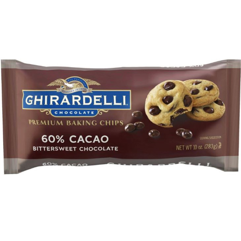Ghirardelli Chocolate Bittersweet Baking Chips-60% Cacao Ghirardelli Chocolate Bittersweet Baking Chips-60% Cacao