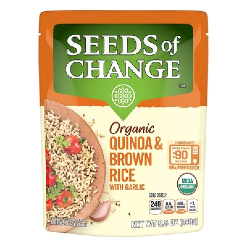 Seeds of Change Organic Quinoa & Brown Rice with Garlic, . Seeds of Change Organic Quinoa & Brown Rice with Garlic, .