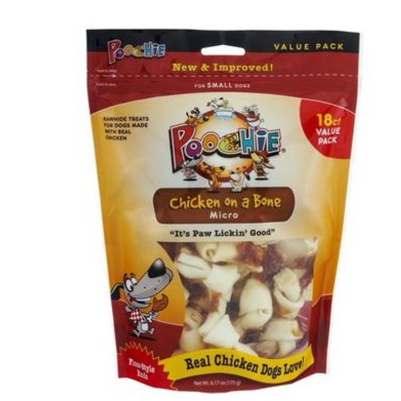 Poochie Chicken On Bone for Small Dogs Poochie Chicken On Bone for Small Dogs