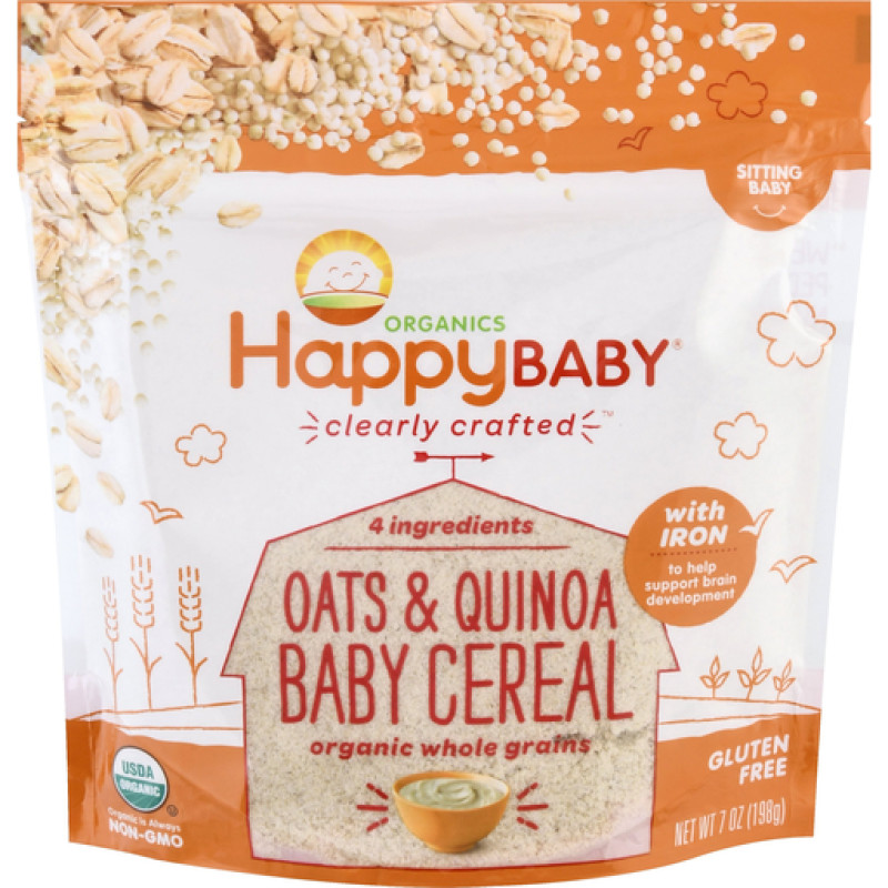 Happy Baby Organics Clearly Crafted Oats & Quinoa Cereal Happy Baby Organics Clearly Crafted Oats & Quinoa Cereal