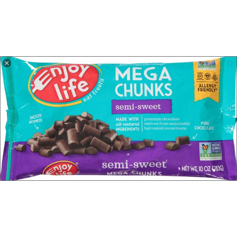 Enjoy Life Foods Allergy Friendly Semi-Sweet Chocolate Mega Chunks
