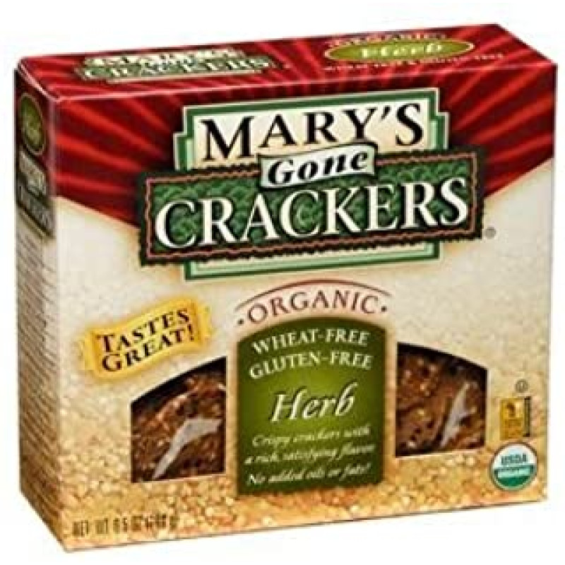 Mary's Gone Crackers Original Seed Crackers - Organic - Herb Mary's Gone Crackers Original Seed Crackers - Organic - Herb